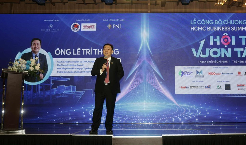 YBA HCM Chairman Le Tri Thong speaks at the event (Photo: VNA)