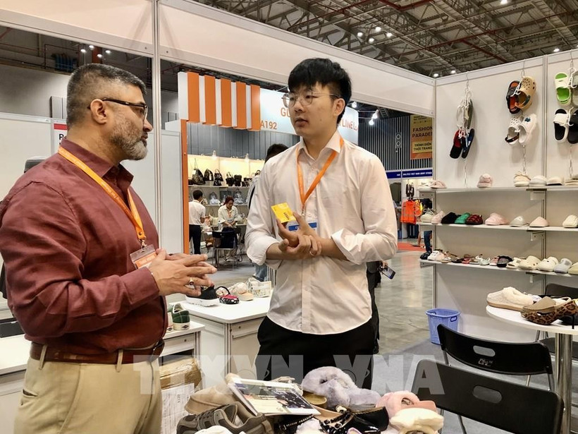 A booth at the Global Sourcing Fair Vietnam 2025 in Ho Chi Minh City. (Photo: VNA)