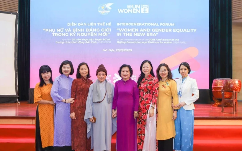 Delegates attend the intergenerational forum themed “Women and Gender Equality in the New Era”. (Photo: phunuvietnam.vn)