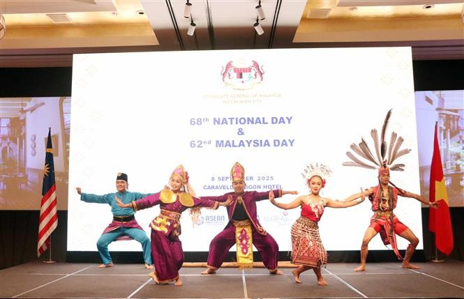 A performance at the celebration of Malaysia’s 68th National Day in Ho Chi Minh City. (Photo: VNA)