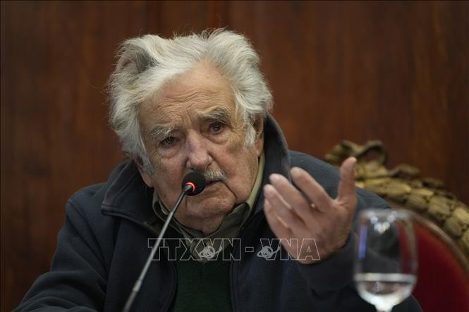 Former President of Uruguay Jose Mujica Cordano speaks at an event in Montevideo, capital city of Uruguay, on June 29, 2022. (Photo: Xinhua/VNA)