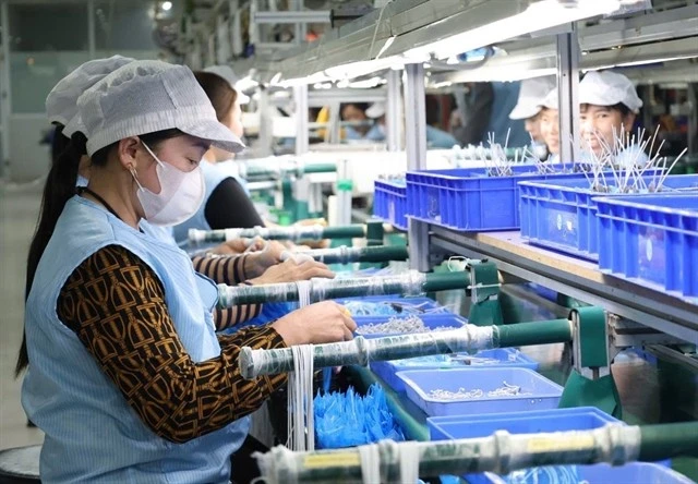 About 90-100% of labourers in Bac Giang province come back to work after Tet holiday. (Photo: VNA)