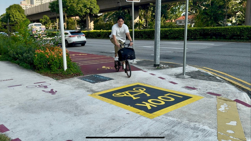 Cyclists must use the red lanes on the pavement (Photo: VNA)