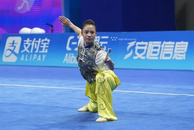 Wushu martial artist Duong Thuy Vi (Photo: cadn.com.vn)