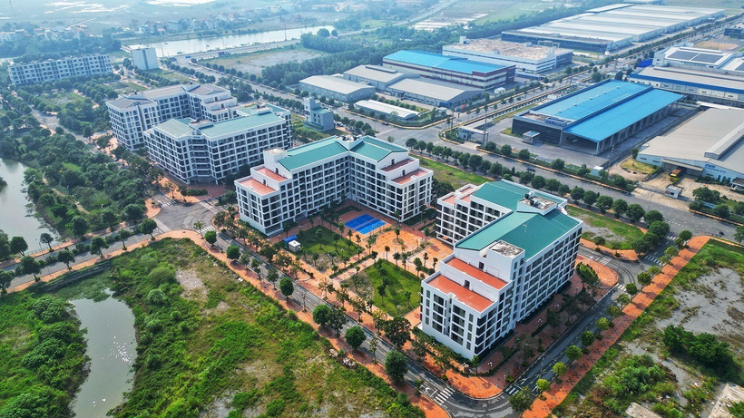 A housing project for workers at Dong Van 4 Industrial Park in Ninh Binh province developed by Viglacera. (Photo: VNA)