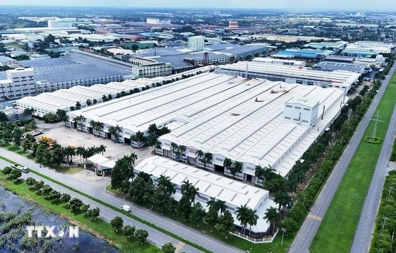 Vinh Loc 2 industrial park, Ben Luc district, the southern province of Long An. (Photo: VNA)