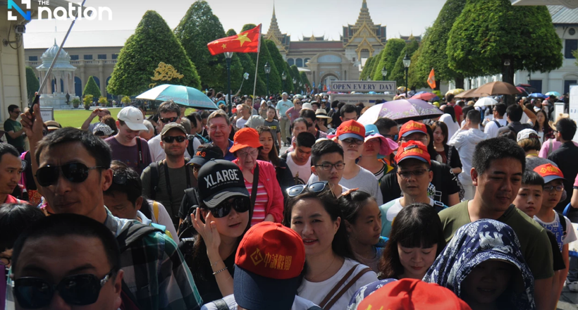 Thailand serves over 18.08 million foreign visitors, earning 1.4 trillion THB (43.44 billion USD) in revenue. (Photo: https://www.nationthailand.com/)