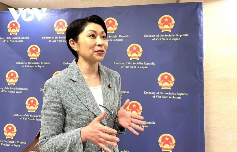 Obuchi Yuko, newly-elected Chairwoman of the Japan-Vietnam Parliamentary Friendship Alliance. (Photo: vov.vn)