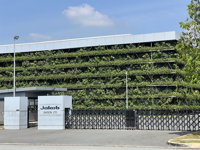 The Jakob Sai Gon Co., Ltd. factory in the Vietnam–Singapore Industrial Park is a standout example of green transition in Binh Duong. (Photo: VNA)