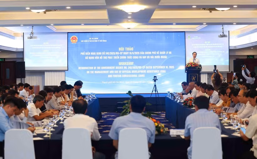 At the workshop to introduce Decree No.242/2025/ND-CP on the management and use of ODA and foreign concessional loans (Photo: VietnamPlus)
