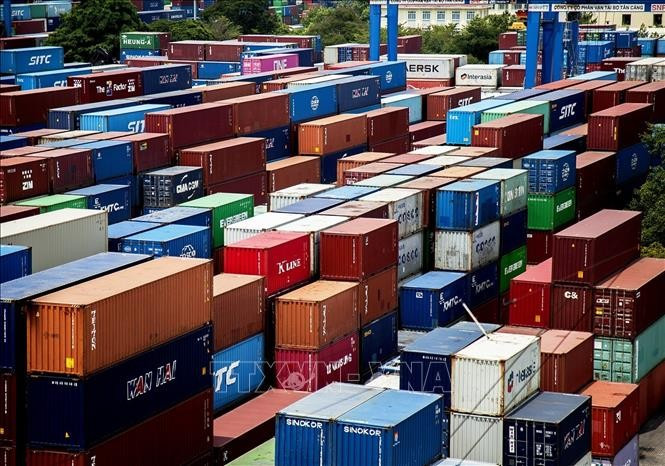 A container storage yard at Cat Lai Port in Ho Chi Minh City (Photo: VNA)