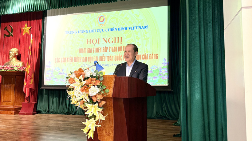 VWVA President Sen Lt Gen Be Xuan Truong speaks at the conference. (Photo: VNA)