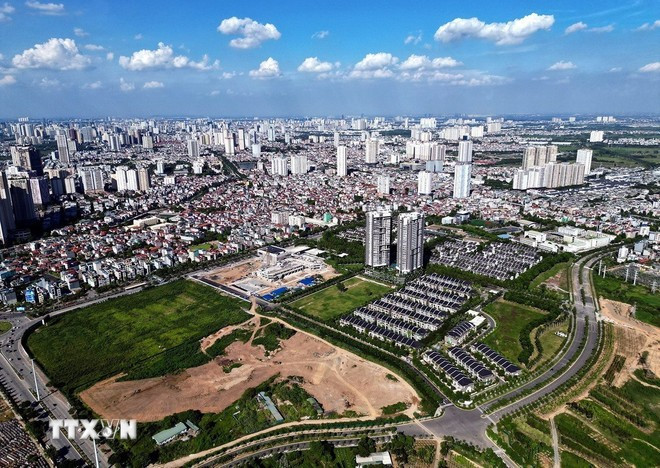 A view of realty projects under construction (Photo: VNA)
