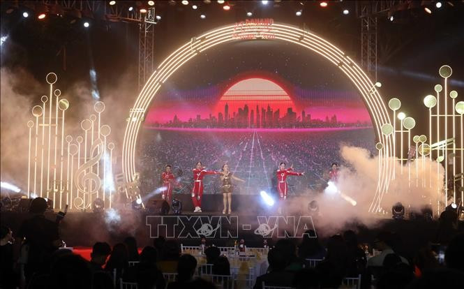 A performance at the opening ceremony of the Da Nang New Year Festival 2026 on the evening of December 30. (Photo: VNA)