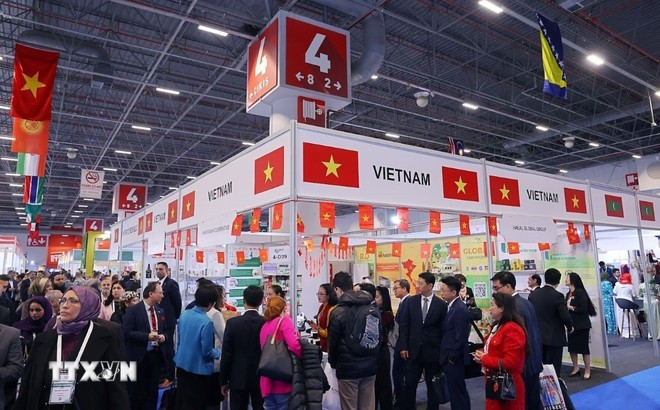 Vietnam booth at Halal Expo 2025. (Photo: VNA)