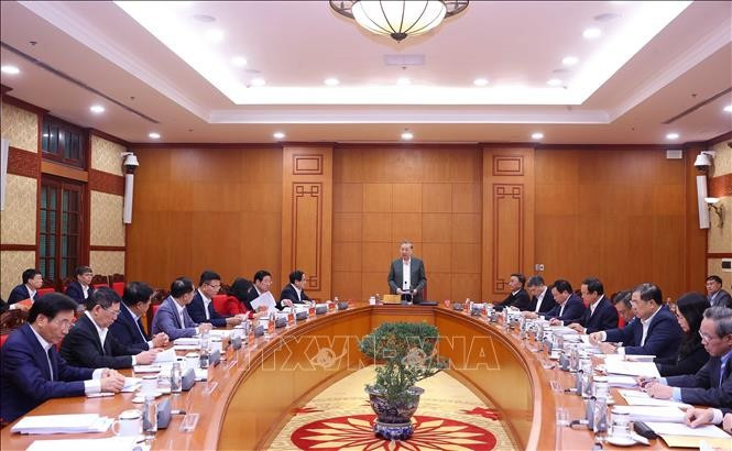 An overview of the working session (Photo: VNA)