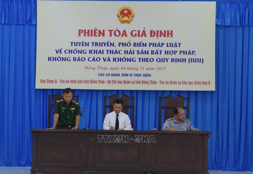 At the mock trial. (Photo: VNA)