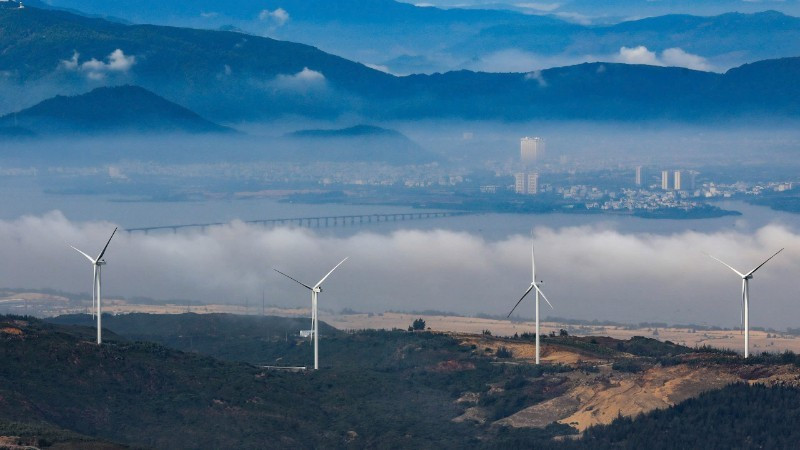 A wind power plant in Gia Lai (Photo: nhandan.vn)