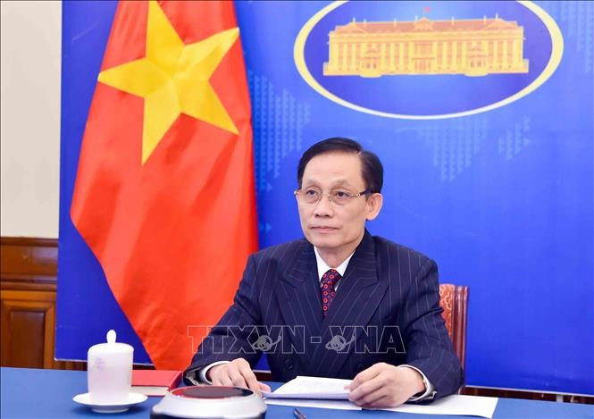 Vietnamese Minister of Foreign Affairs Le Hoai Trung.(Photo: VNA)