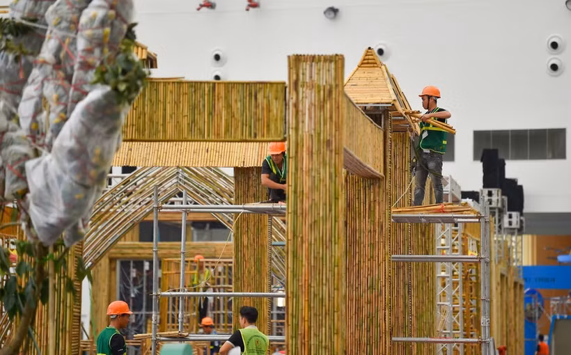 Over 90% of infrastructure items, including electricity, water supply, security and communications systems, have been completed for the Autumn Fair 2025. (Photo: VNA)