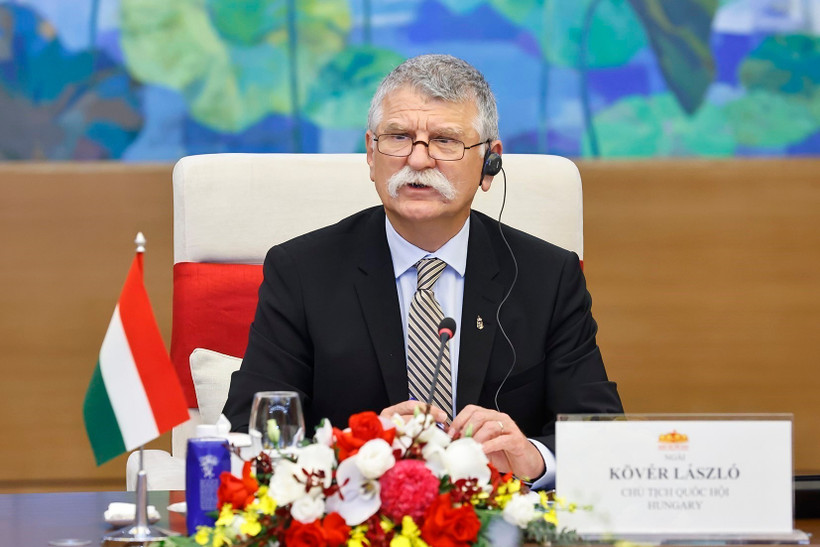 Speaker of the National Assembly of Hungary Kover Laszlo (Photo: VNA)