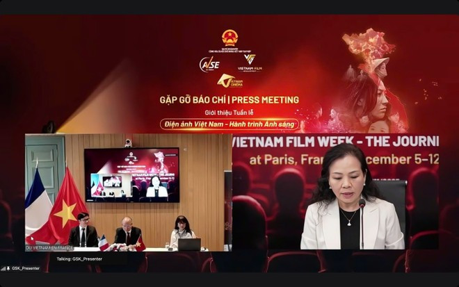 A view of the Vietnam-France online press briefing. (Photo: VietnamPlus)