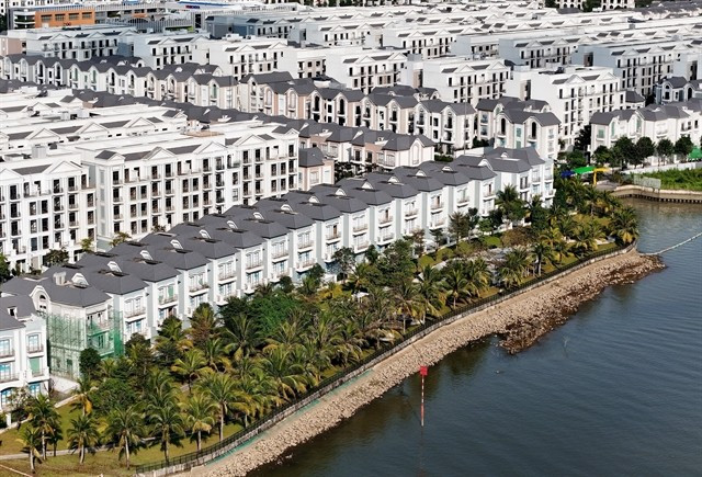 Newly developed townhouses in HCM City’s Long Binh ward. (Photo: VNA)