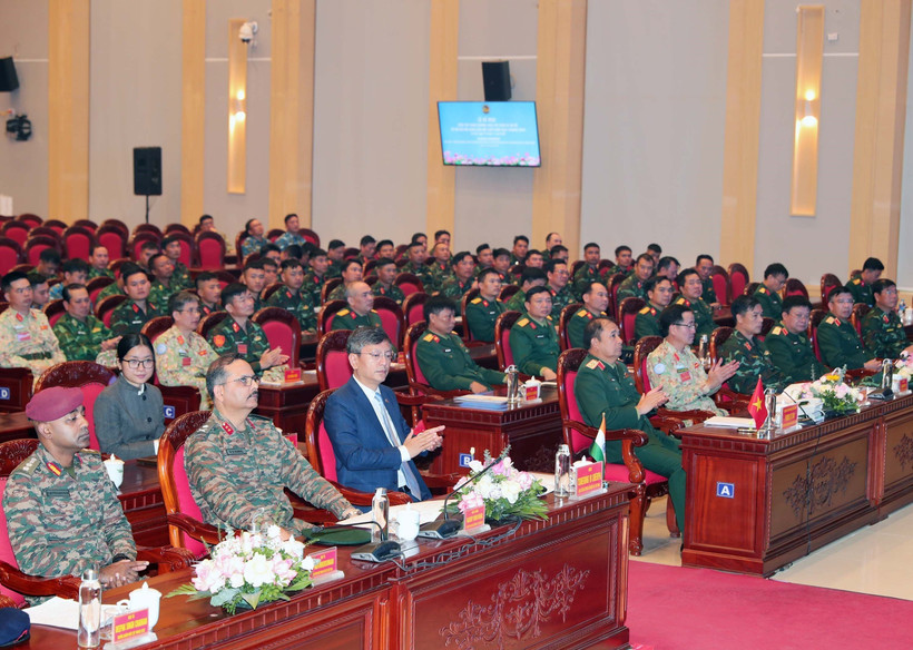Delegates attend the closing ceremony of the 2025 Vietnam–India bilateral army exercise on United Nations peacekeeping operations on November 27 (VNA)