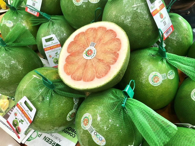 Vietnamese pomelos officially enter the Australian market. (Photo: VNA)