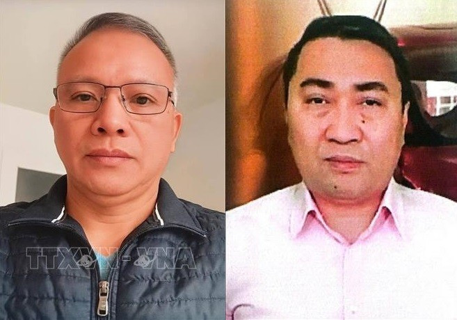 Le Trung Khoa (R) and Nguyen Van Dai (Photo: VNA)