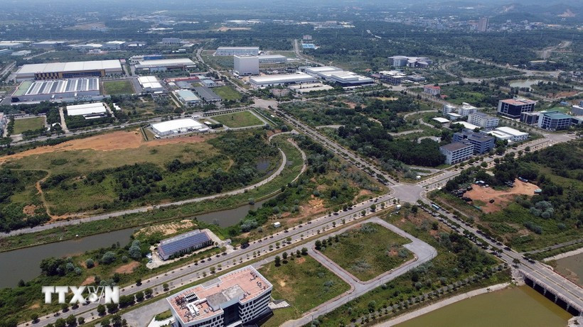 An overview of Hanoi's Hoa Lac Hi-Tech Park (Photo: VNA)