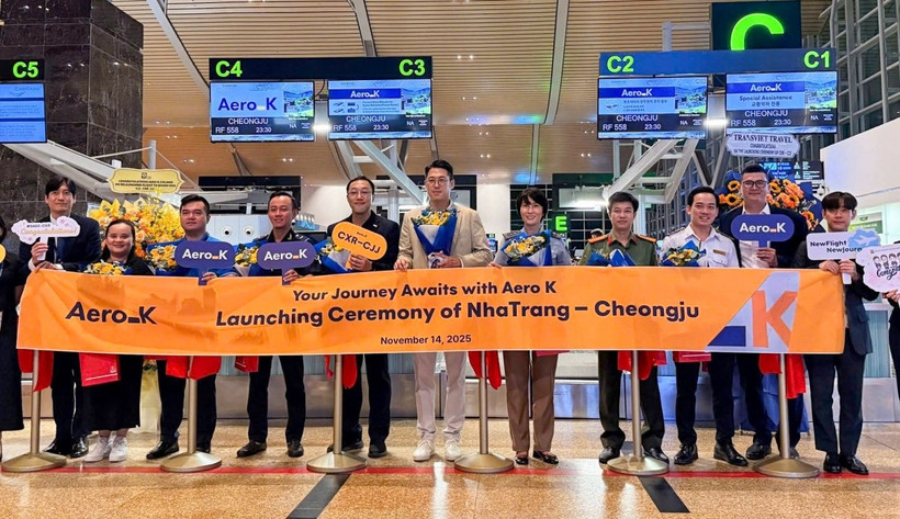 Aero K operates the Cheongju (CJJ) - Cam Ranh (CXR) route from November 2025 (Photo: VOV)