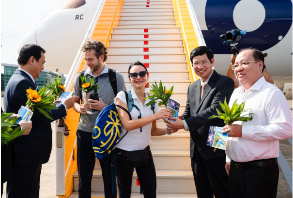 The 20th million international visitor marks a milestone in Vietnam tourism. (Photo: Sun Group)