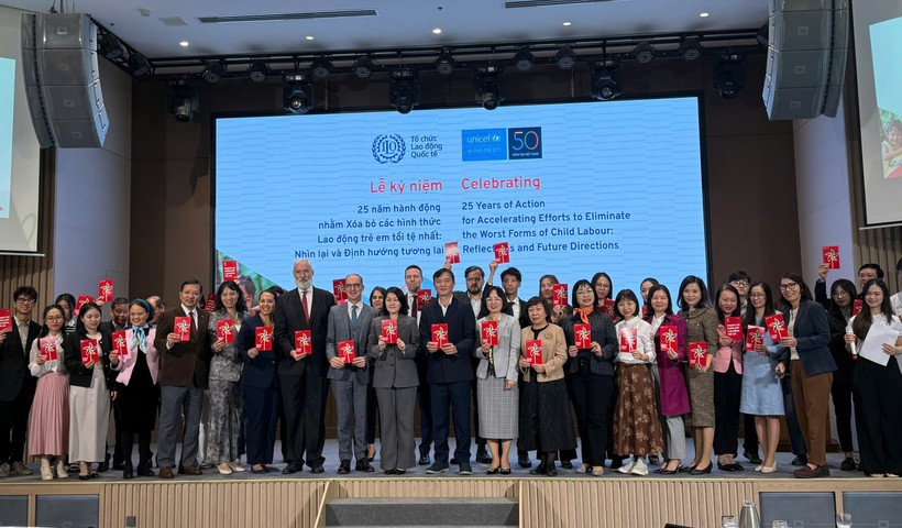 Delegates at the ceremony marking Vietnam’s ratification of ILO Convention No. 182 on the Worst Forms of Child Labour in Hanoi on December 17. (Photo: VietnamPlus)
