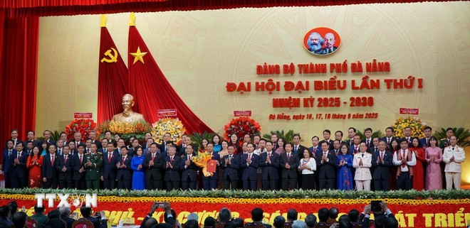A view of the first Congress of the Party Organisation of Da Nang city for the 2025 - 2030 (Photo: VNA)