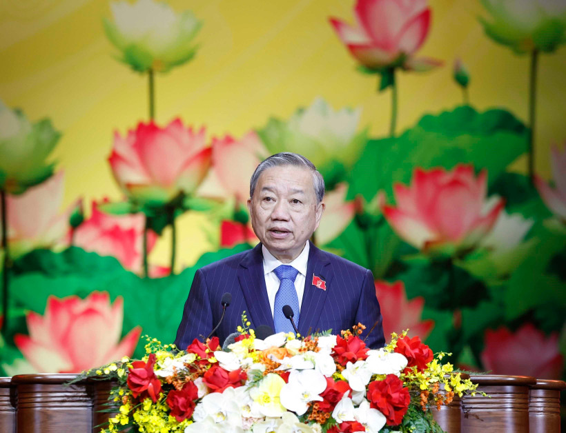 Party General Secretary To Lam speaks at the 11th National Patriotic Emulation Congress. (Photo: VNA)