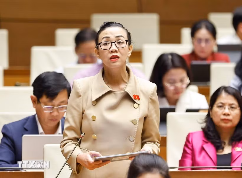 National Assembly deputy Trinh Thi Tu Anh from Lam Dong province. (Photo: VNA)