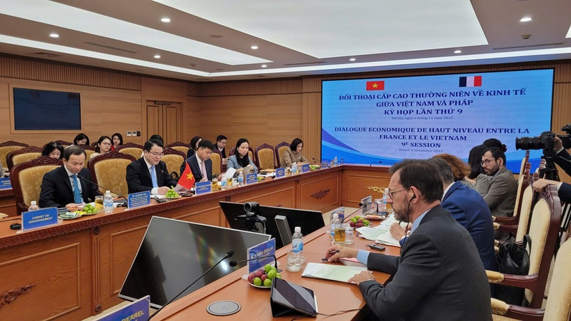 An overview of the Vietnam–France High-Level Economic Dialogue in Hanoi on November 6 (Photo: VNA)