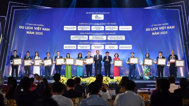 Award categories presented at the ceremony. (Photo: VietnamPlus)