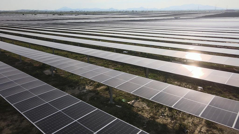 ADB-supported solar photovoltaic station in Kampong Chhnang province of Cambodia (Photo: ADB)