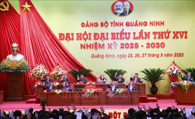The 16th Party Congress of Quang Ninh province for the 2025-2030 tenure (Photo: VNA)