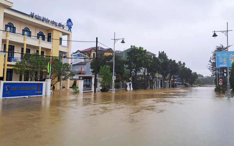 A flooded area in the central region (Photo: VNA)