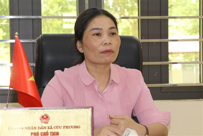 Dinh Thi Van, Vice Chairwoman of the Cuc Phuong commune People's Committee in Ninh Binh (Photo: VNA)