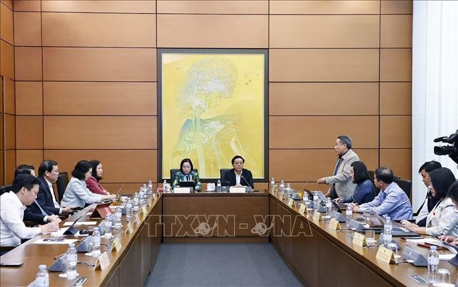 At a discussion session (Photo: VNA)