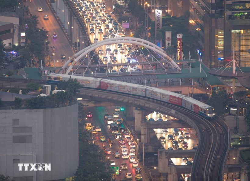 A street in Bangkok, Thailand (Photo: Xinhua/VNA)