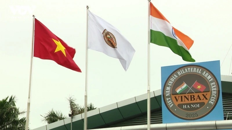 VINBAX 2025, the fourth field-based bilateral exercise of its kind between the two armies, is a practical continuation of the successful VINBAX 2024 held in India. (Photo: VNA)