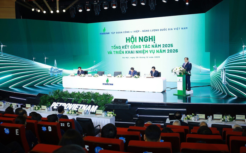 PM Pham Minh Chinh speaks at the conference (Photo: VNA)