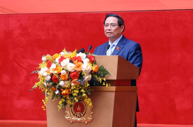 Prime Minister Pham Minh Chinh addressing the conference (Photo: VNA)