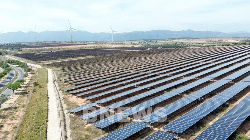 A solar power plant in Khanh Hoa province (Photo: VNA)