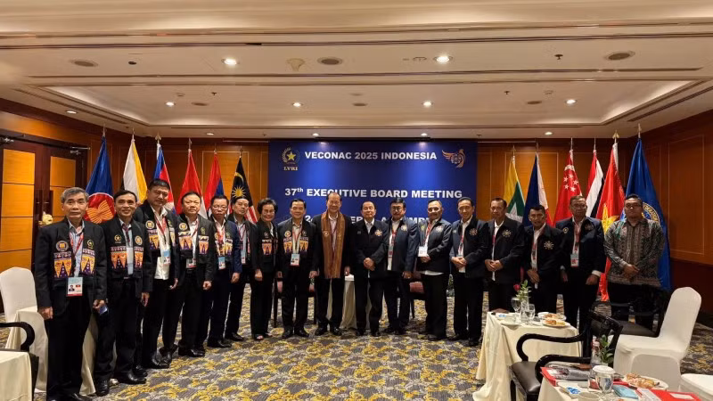 Vietnamese delegation at the VECONAC 24. (Photo: hoiccbvietnam.vn)